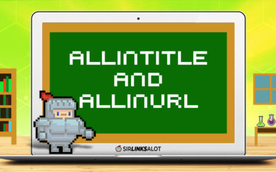 Allinurl and Allintitle Keyword Research Hack