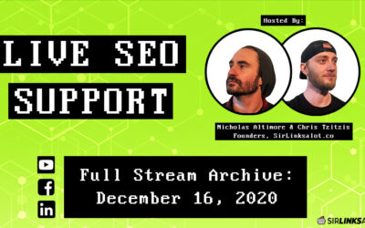 Live SEO Support 12/16/20 – Full Episode