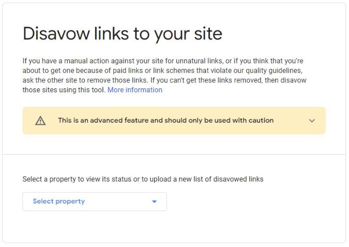 disavow spam or low-quality links