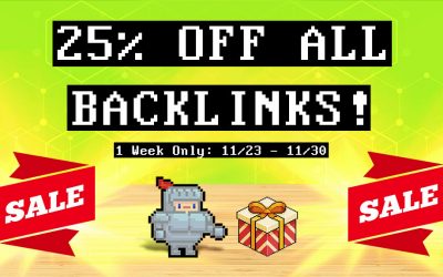 Black Friday / Cyber Monday 2021 Backlinks Sale