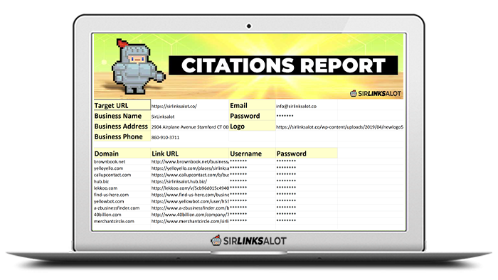 Receive a full report of your citations when our work is complete.