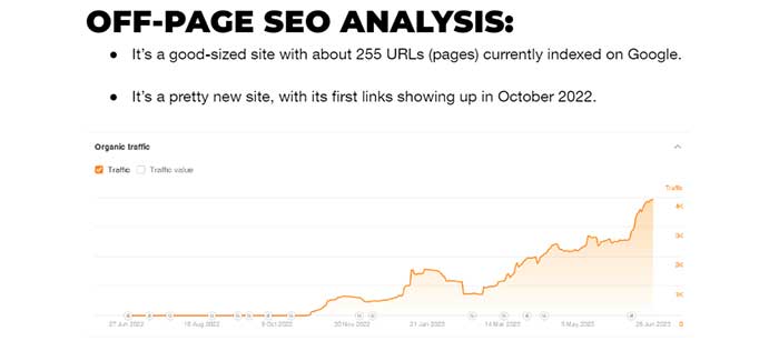 Off-page analysis is the first step of the link building process.