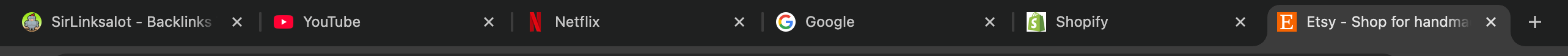 n web browser tabs