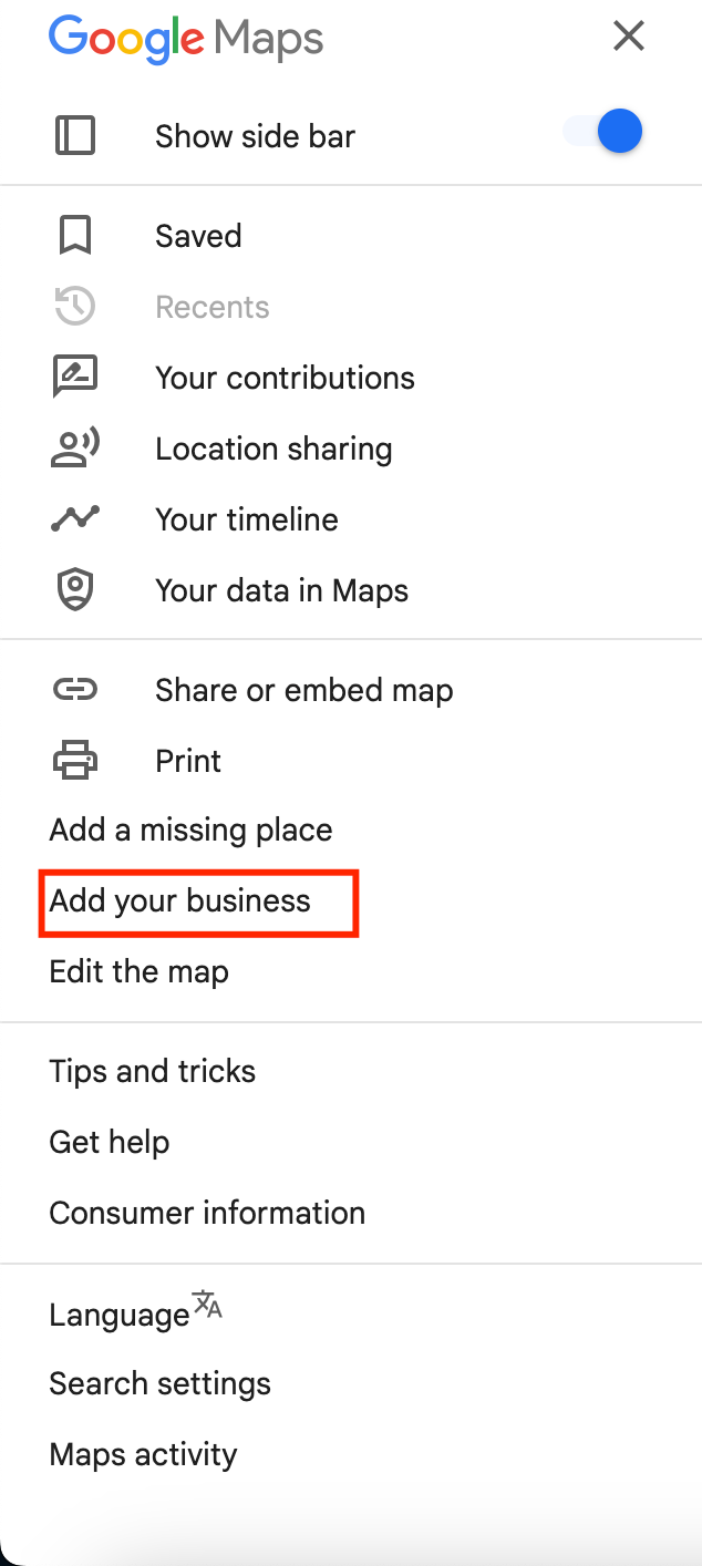 three-line navigation button,