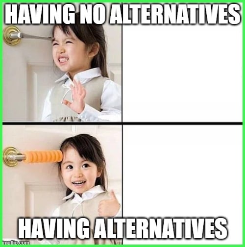 why alternatvies