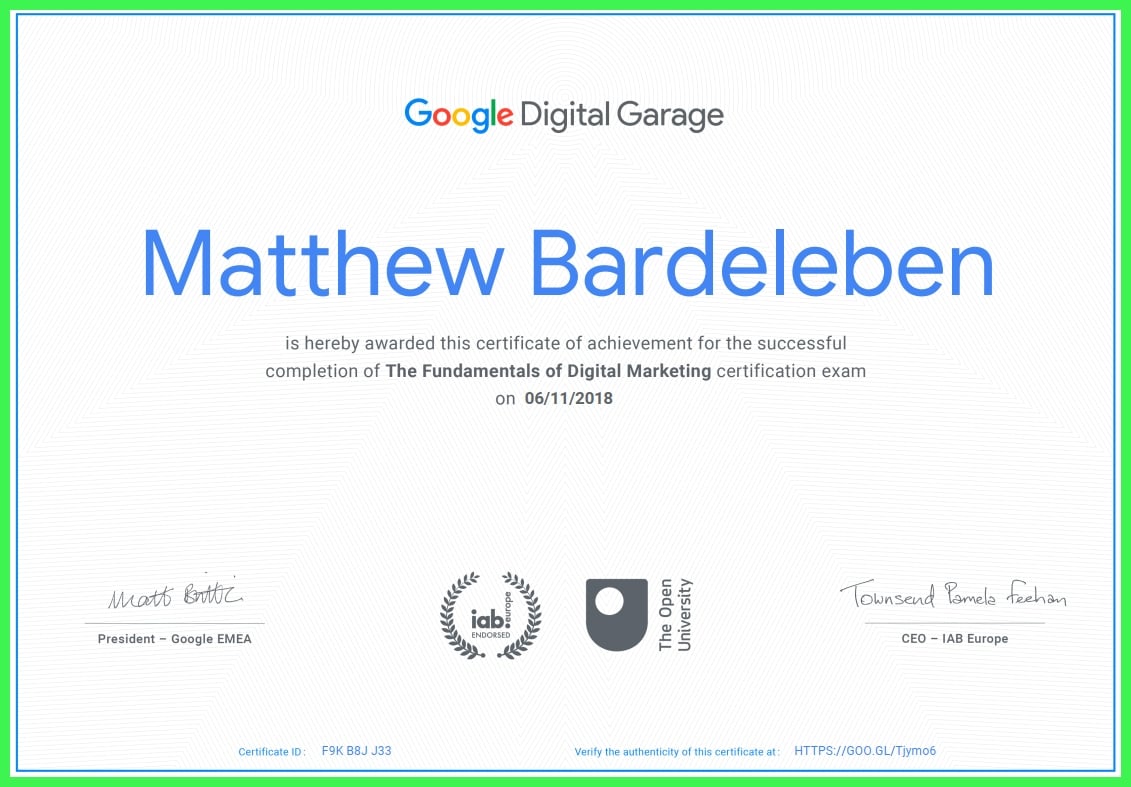 google digital garage