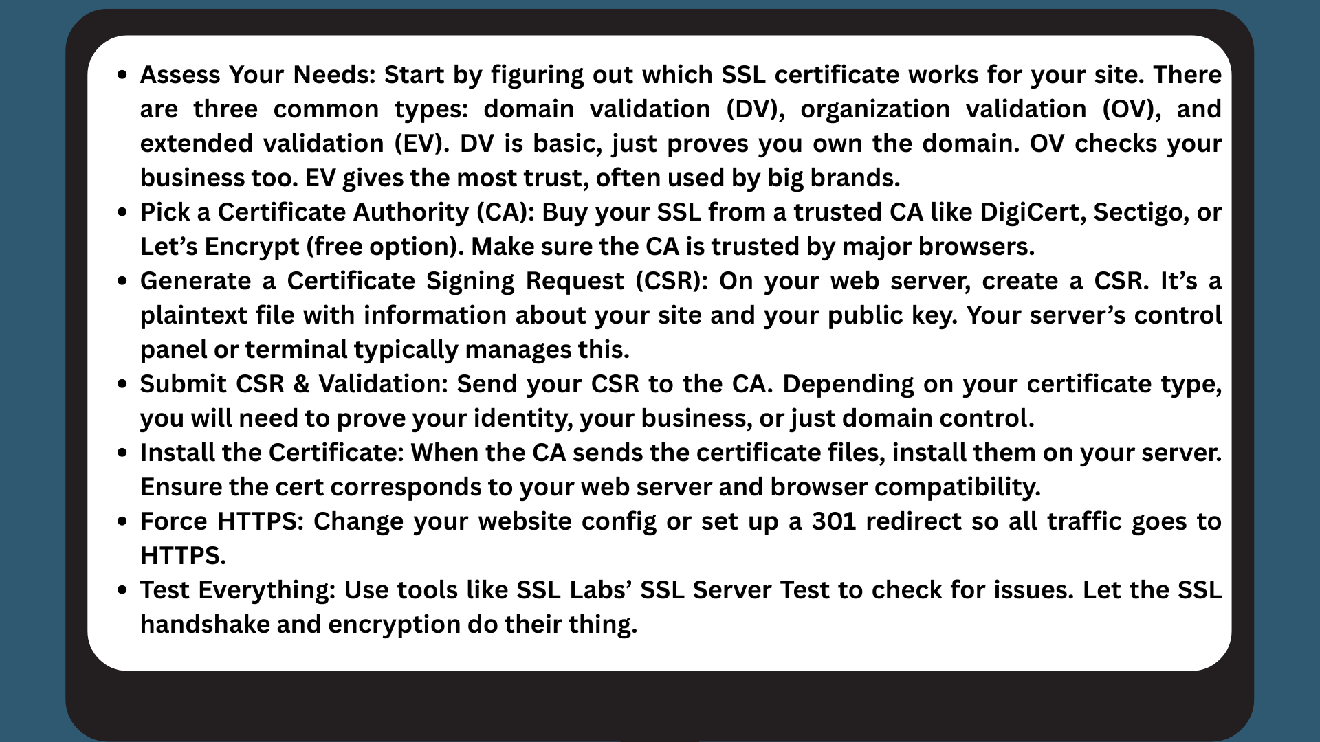 Step-by-Step: Acquiring an SSL Certificate