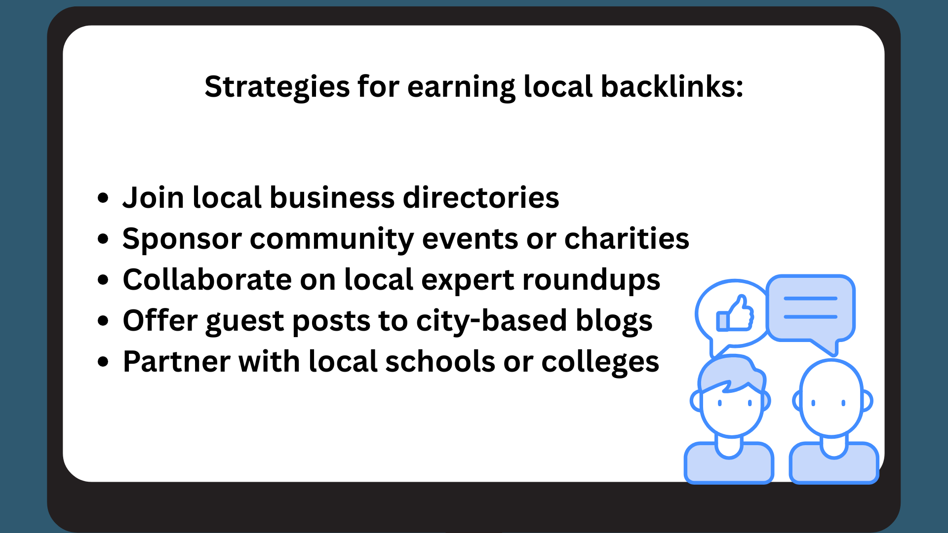 Earning Quality Local Backlinks