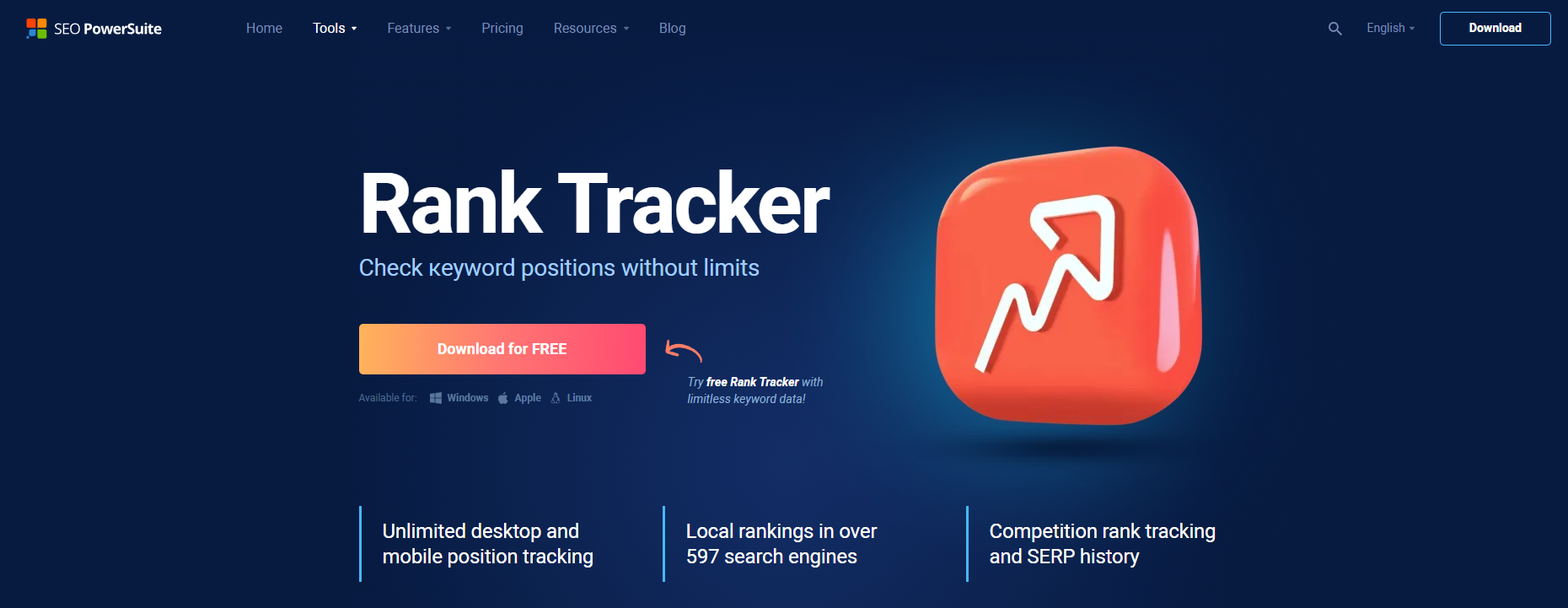 Rank Tracker by SEO PowerSuite