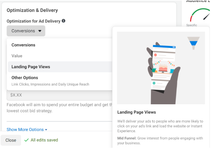 Landing Page Views