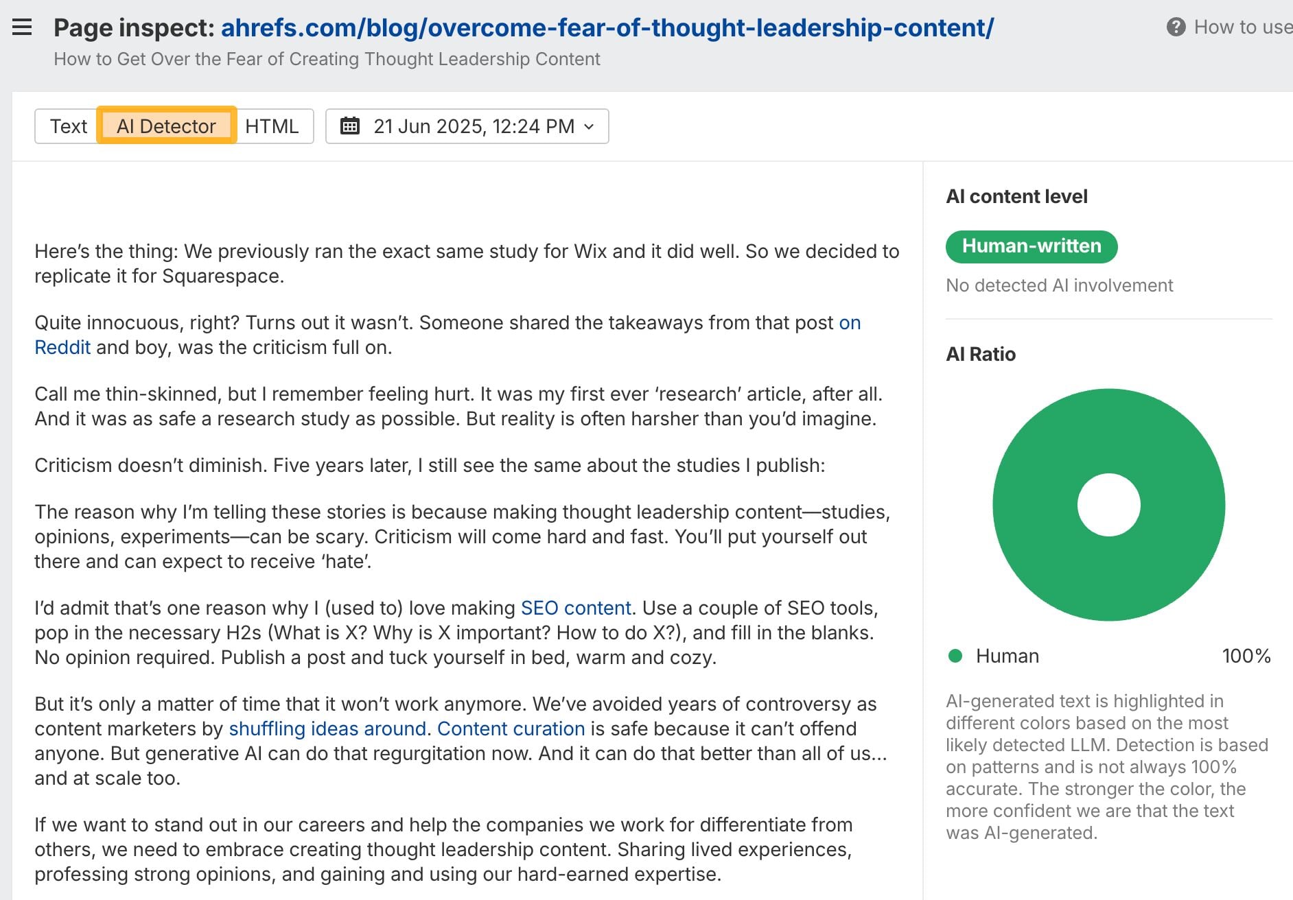 Anatomy of an AI Citable Page