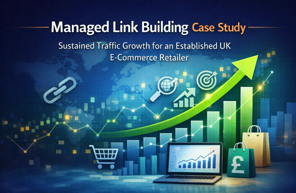 Managed Link Building Case Study – Sustained Traffic Growth for an Established UK E-Commerce Retailer