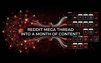 Turn a single high-intent Reddit mega thread into a month of content