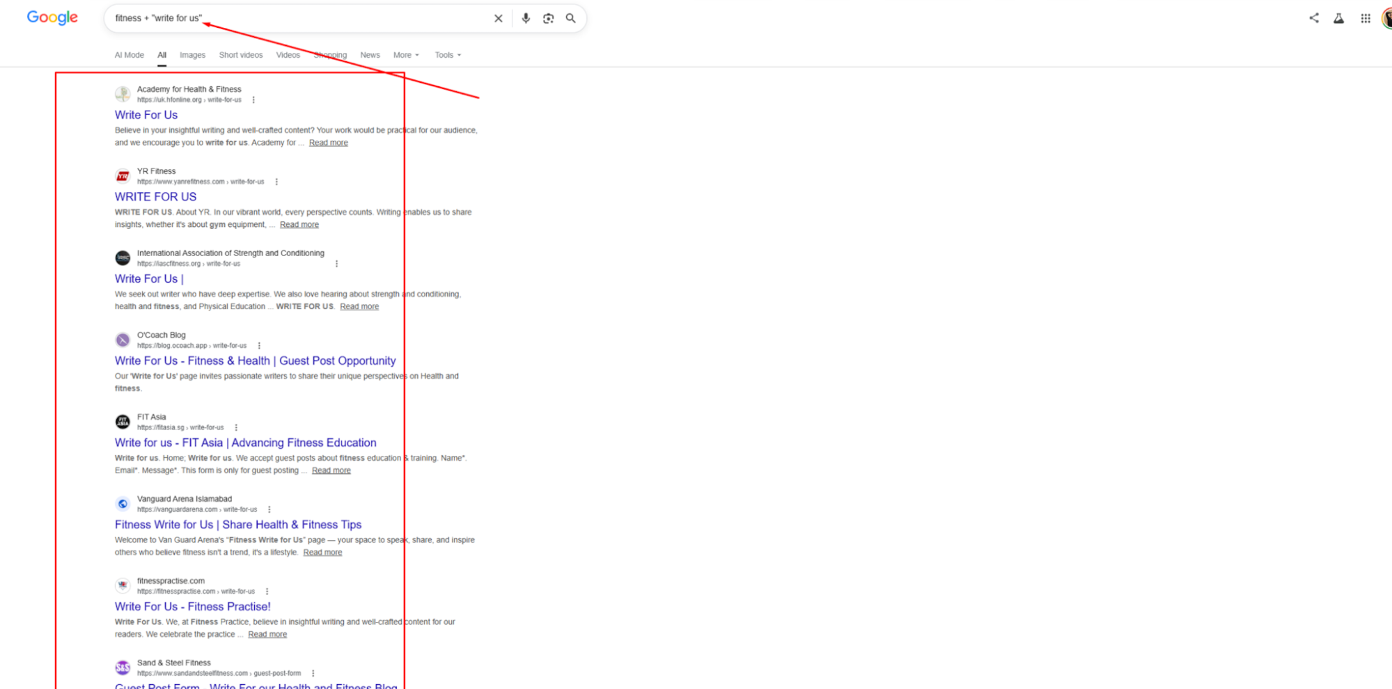 Use Google Search Operators ("Footprints")
